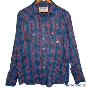 𝅺vintage Wrangler Wrancher Button-Up